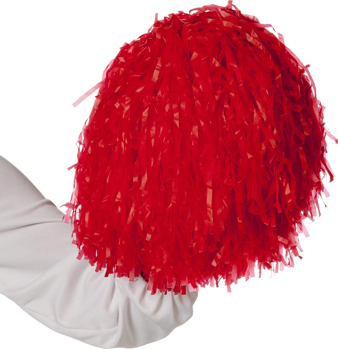 Pompon pom-pom girl rouge avec poignée anneau