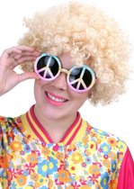 Carnavalspruik Pruik Hippy blond