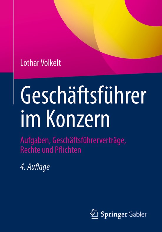 Geschäftsführer im Konzern - cover