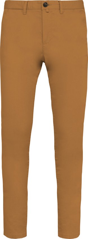 Biologische herenbroek chino Brown Sugar - 50 NL (44 FR)