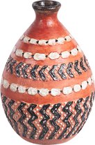 Beliani KUMU - Decoratieve vaas - Bruin - Terracotta