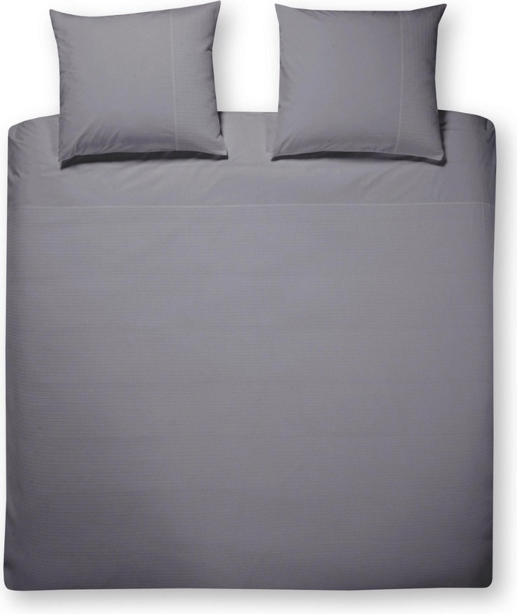 Papillon Mendoza - Dekbedovertrek - Tweepersoons - 200x200/220 cm + 2 kussenslopen 60x70 cm - Antraciet