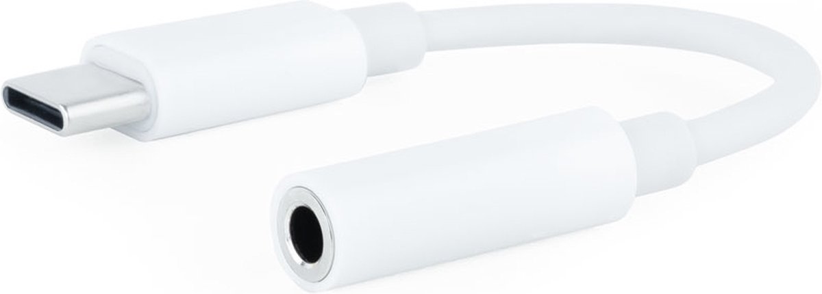 Adapter USB-C naar Jack 3.5 mm NANOCABLE 10.24.1205-W Wit (1 Stuks)