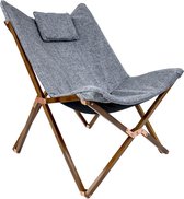 Bo-Camp Urban Outdoor collection - Relaxstoel - Bloomsbury - M - Oxford polyester - Grijs