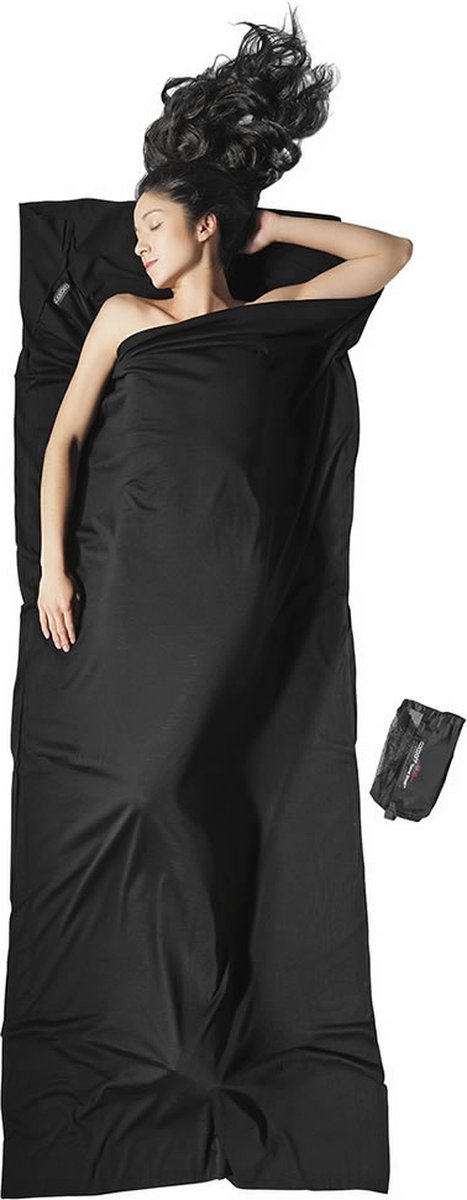 Cocoon TravelSheet Slaapzak Merino Wool zwart