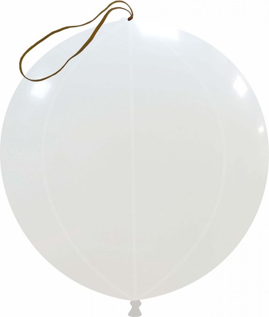 Punch ballonnen - wit - Cattex - Boksballonnen - met elastiek - 50 stuks