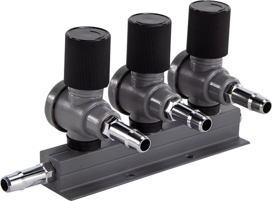 Luchtverdeler 3-weg 9mm