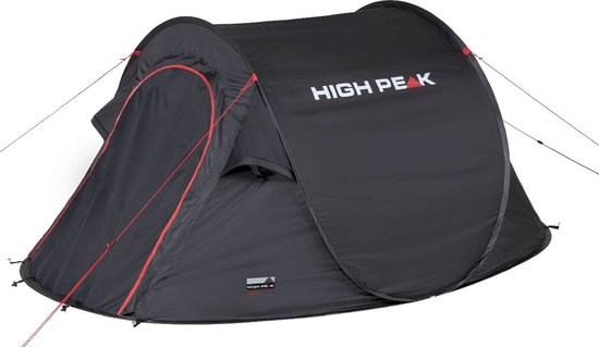 High Peak Pop Up Tent Vision 2 235 X 140 X 100 Cm - Zwart - 2 Persoons