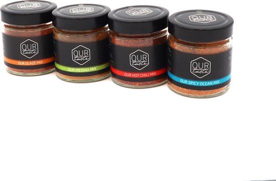 Culinair cadeau - Our Curry Melanges - Curry Mixen – Dry BBQ Melanges – Curry Kruiden – Geschenkverpakking – Geschenk Tip – Curry Rub – Kruiden & Specerijen: