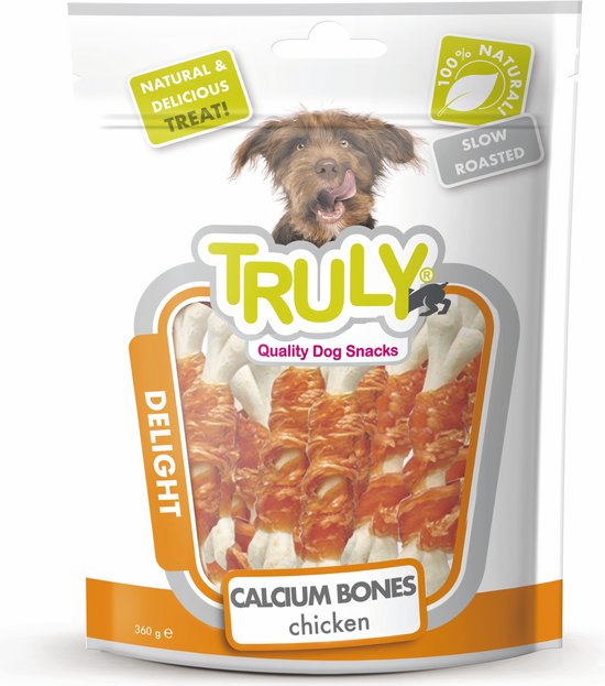 Truly - Calcium Bone Chicken twisted - Hondensnack - Voordeelbundel 5 stuks