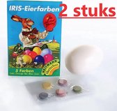 Eierverf tabletten | Set van 2 | 5 kleuren in zakje |  Paaseieren even | Ei kleuren Pasen | Ei verf | Heitmann | Eieren verven | Pasen | Paasdecoratie | Eieren Verven | Eierdop | Ei