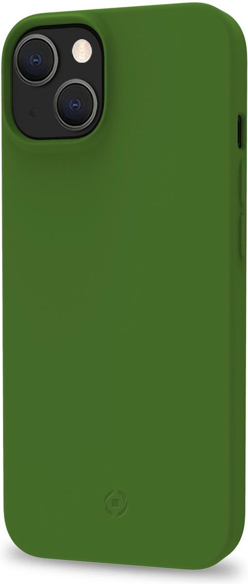 Celly Planet Siliconen hoesje - Geschikt voor Apple iPhone 14 - Recycled TPU Back Cover - Groen