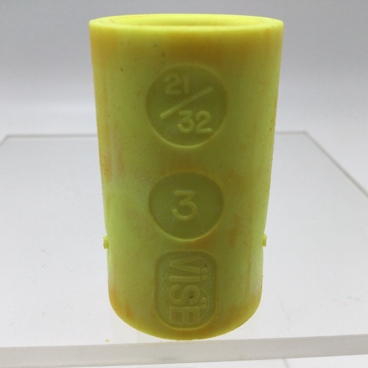 Bowling Bowlingbal vinger inserts, per 2 stuks, 'Vise powerlift / oval-grip inserts' , naar keuze powerlift of oval-grip, kleur, neon geel maat 21/32 , nr. 3. boormaat 31/32
