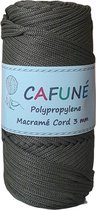 Cafuné Polypropyleen Macrame Koord - Kaki - 3mm - PP6 - gevlochten koord - Haken - Macramé - Tas maken