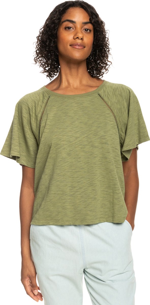 Roxy TIME ON MY SIDE J KTTP Dames T-shirt Groen