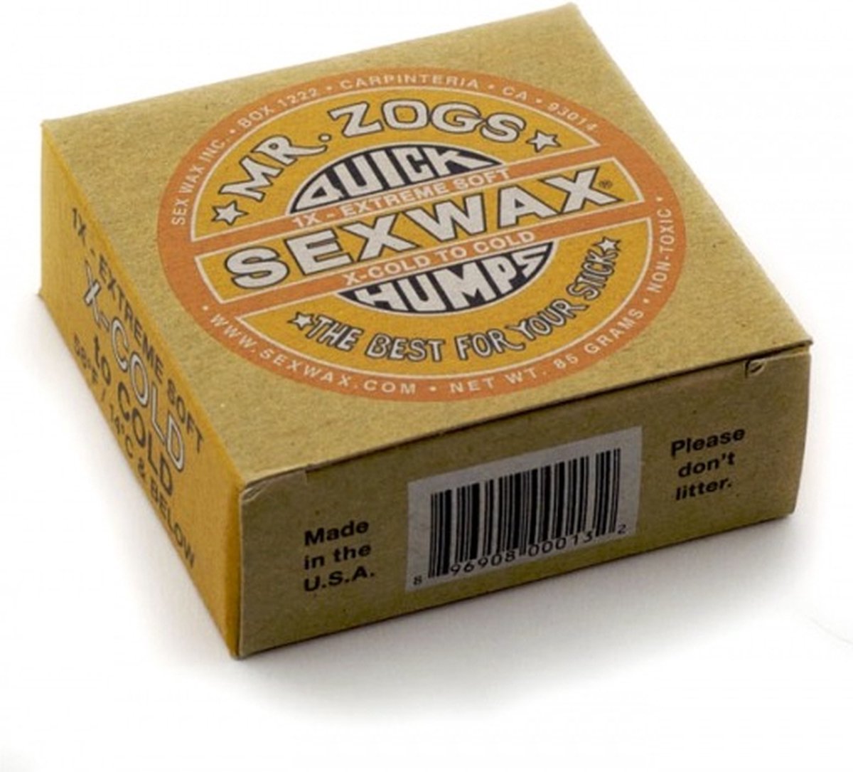 Sex Wax X-Cold <14c Surf Wax - Geel