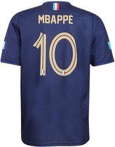 Maillot de Football France Mbappe Domicile 2022-2024 - Maillots de football Enfants - Garçons et Filles - T-shirts de sport - Adultes - Hommes et Femmes-L