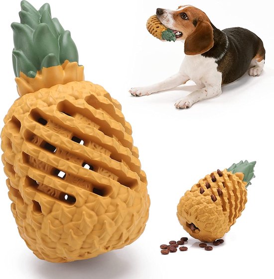 Jouet d'intelligence pour chien indestructible robuste - Forme d'ananas  Caoutchouc... | bol.com