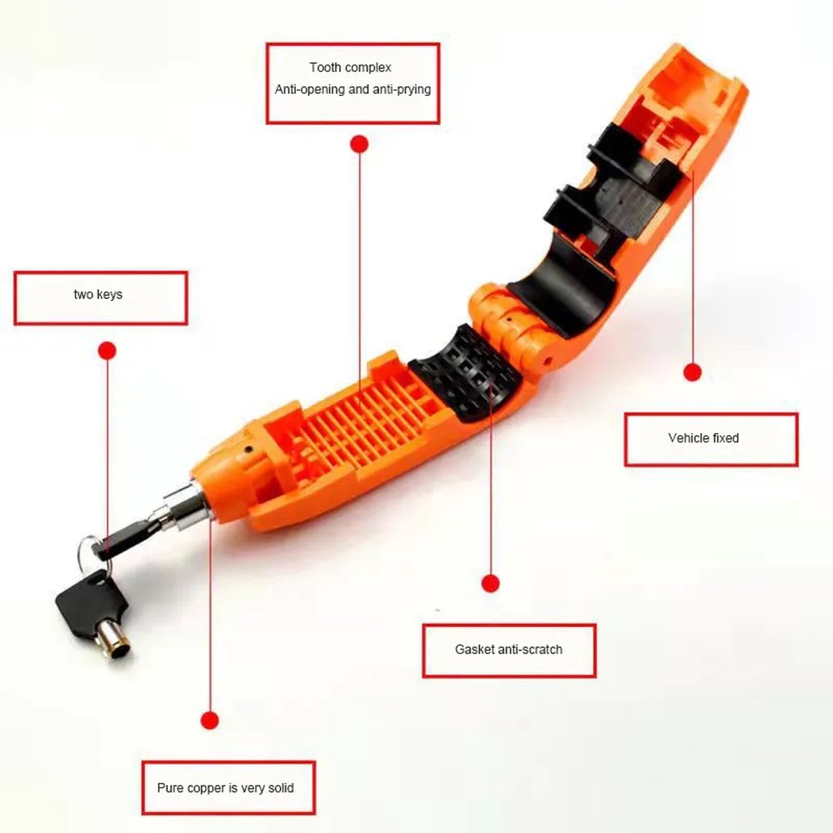 Metalen ABS Voorremhendel Handrem voor Kart ATV-motorfiets, Stijlvolle Metalen ABS Voorremhendel Handrem voor Kart ATV-motorfiets, Stijlvolle