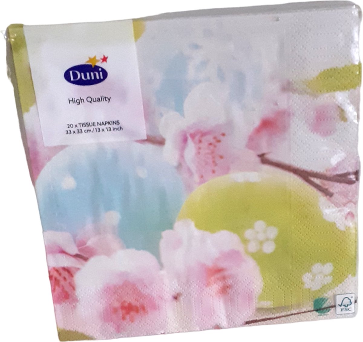 Servetten Duni Pasen "Easter Eggs" 33x33cm