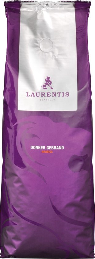 Laurentis Espresso Koffiebonen Donker Gebrand 2 Zakken van 1 Kilo