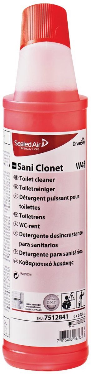 Taski Toiletreiniger sani clonet w4f - Fles 75 cl