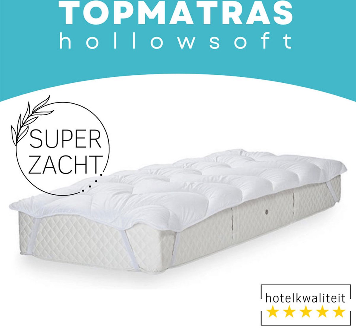 Zavelo Topmatras Hollowsoft LitsJumeaux 180 x 220 cm Topdekmatras