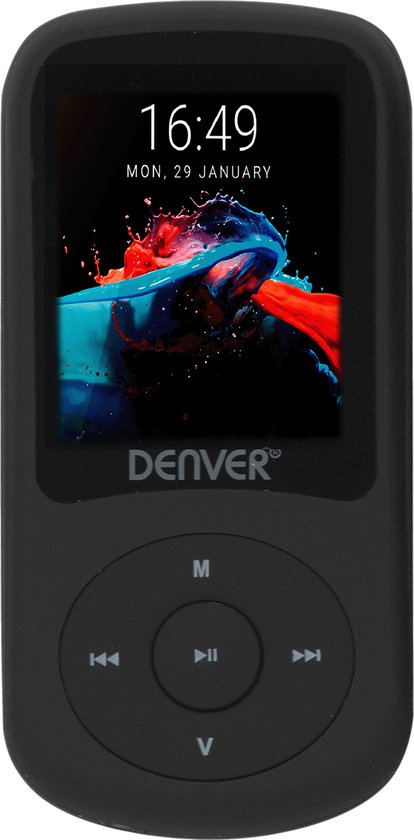 Denver MP3 / MP4 Speler - 4GB - Incl. Oortjes - Uitbreidbaar tot 128GB - Voice Recorder - Dictafoon - MPG4094NR- Zwart