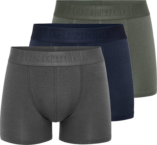 Resteröds Heren retro short / pant 3 pack Bamboo