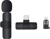 CoseMic-Draadloze Microfoon set-Lavalier Microfoon -Iphone en Samsung- mini microfoon voor smartphone - mini karaoke microfoon - mini microfoon - mini microfoon draadloos - Cadeautip