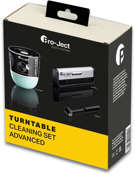 Kit De Nettoyage Vinyle Pro-Ject - Brosse Antistatique Et Brosse à Aiguille Pour Entretien Platine