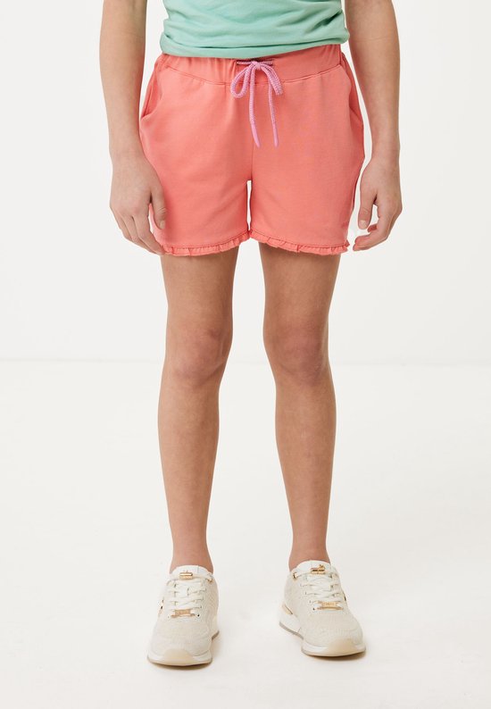 Ruffle Shorts Meisjes - Koraal - Maat 158-164