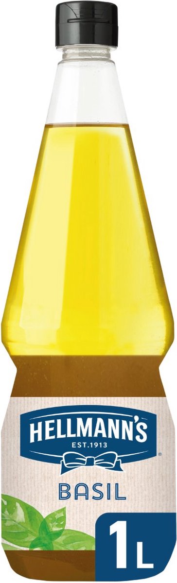 Hellmann's vinaigrette basilicum - Fles 1 liter