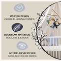 Stijlvol design, zachte kleuren & vormen, duurzaam materiaal: hout, vilt & katoen. Interieur eye-catcher, natuurgetrouwe dieren.