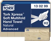 Handdoek tork h2 natural multifold advanced 130299 | Doos a 21 pak
