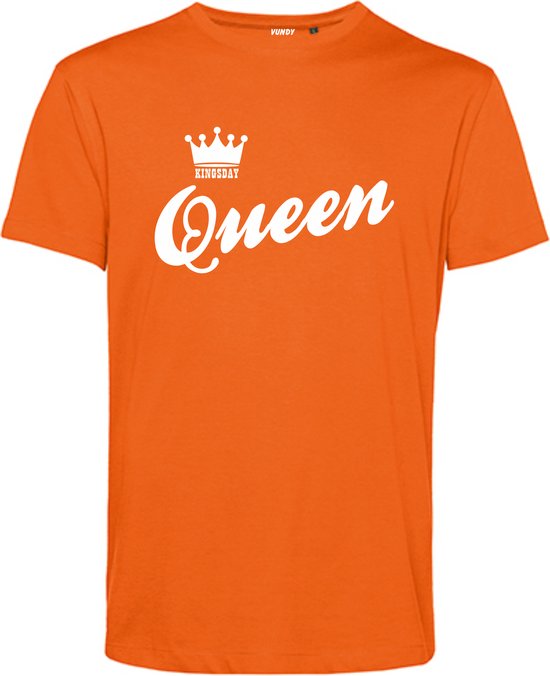 T-shirt Queen unisex | oranje shirt | Koningsdag kleding | Oranje |