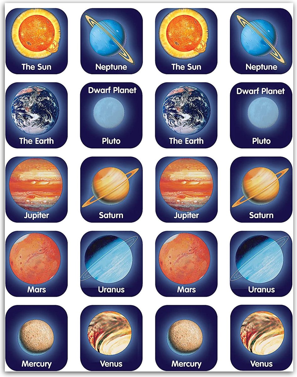 Muurstickers - Sticker Folie - Een Illustratie Van Het Zonnestelsel Met Onze Planeet 40x80 Cm Plakfolie Muurstickers Kinderkamer Zelfklevend Behang Zelfklevend Behangpapier Stickerfolie
