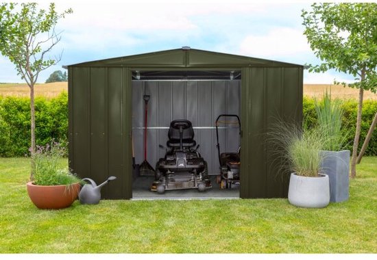 Tuinhuis metalen gereedschapsschuur met lessenaarsdak 1,34 m² verzinkt Tuinhuis metalen gereedschapsschuur met lessenaarsdak 1,34 m² verzinkt