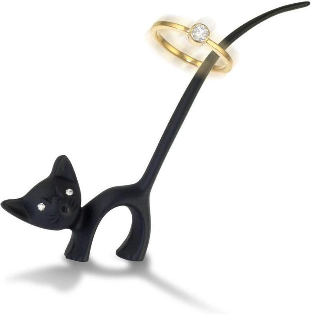 Invotis ringhouder kat zwart