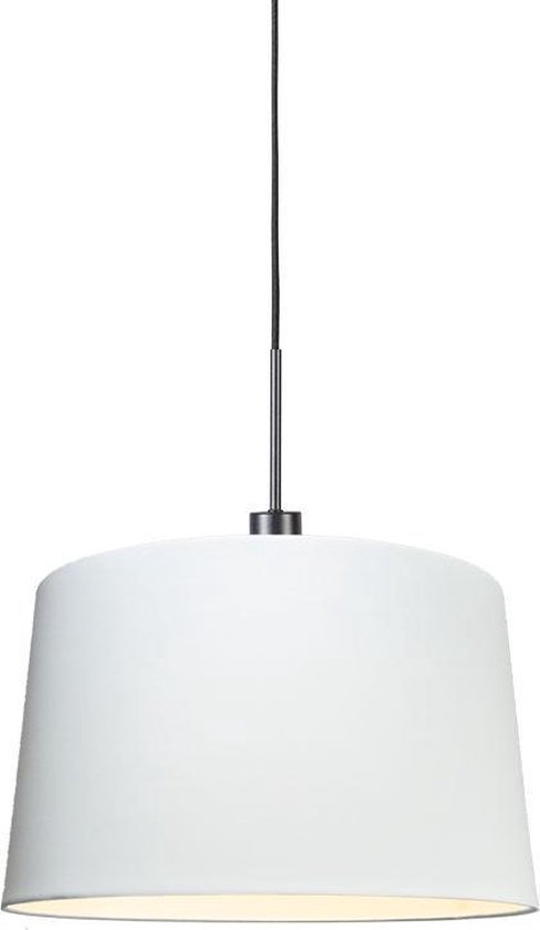 QAZQA Combi - Moderne Hanglamp met kap - 1 lichts - Ø 450 mm - Wit - Woonkamer | Slaapkamer | Keuken