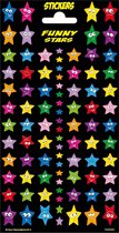 Funny Products Stickervel Funny Stars Junior Papier 88 Stuks
