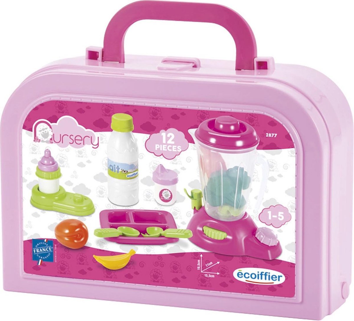 écoiffier Babymaaltijdset in koffer