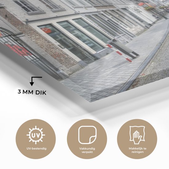 Architecture Witte dans les rues de Maastricht aux Nederland Plexiglas 60x40 cm - Tirage photo sur Glas (décoration murale en plexiglas)