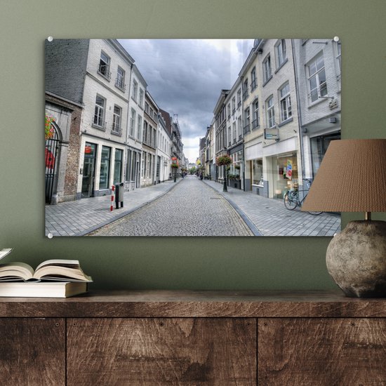 Architecture Witte dans les rues de Maastricht aux Nederland Plexiglas 60x40 cm - Tirage photo sur Glas (décoration murale en plexiglas)