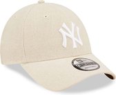 Casquette réglable 9FORTY crème lin New York Yankees