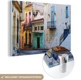 Rue colorée de la capitale cubaine La Havane Plexiglas 120x80 cm - Tirage photo sur Glas (décoration murale en plexiglas)