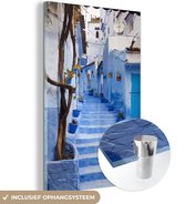 Peinture sur verre - Rue colorée au Maroc - 40x60 cm - Peintures sur verre acrylique - Photo sur Glas