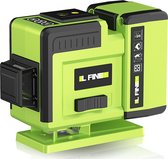L Fine Kruislijnlaser 12 lijnen - Extra grote Batterij - Lijnlaser - Zelfnivellerend - Groene Laser
