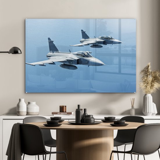 Peinture sur Verre - Deux Jets Volants - 120x80 cm - Peintures sur Verre Peintures - Photo sur Glas