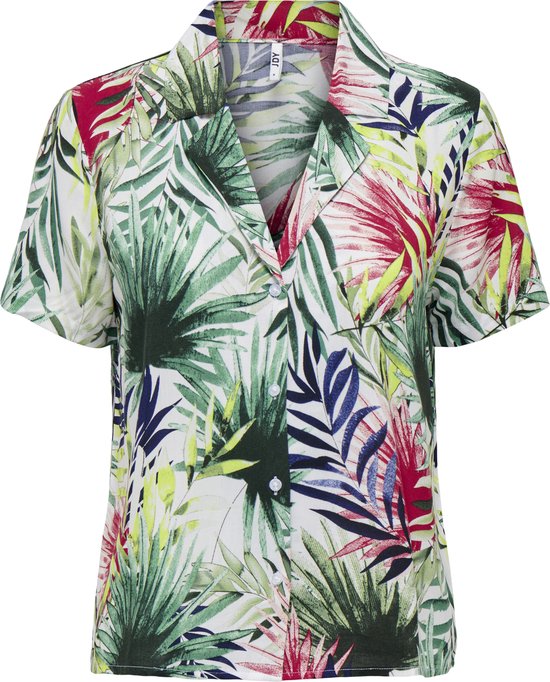 JdY Dames Jdylima Life S/S Top WVN Noos, wit, 34